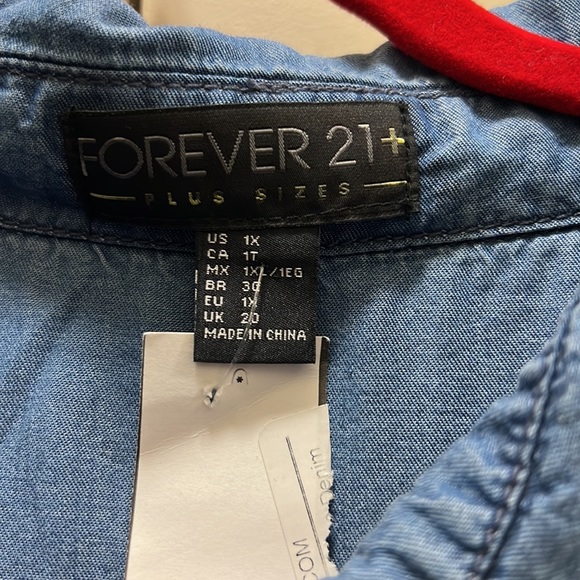 New Blue Forever 21 Romper Size 1X - Picture 4 of 9